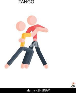 Icône de vecteur simple Tango.Modèle de conception de symbole d'illustration pour élément d'interface utilisateur Web mobile. Illustration de Vecteur