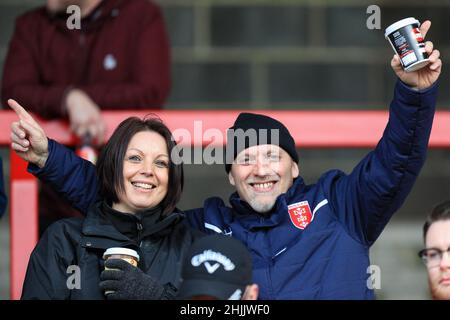 Kingston upon Hull, Royaume-Uni.30th janvier 2022.Hull KR supporters avant le match à Kingston upon Hull, Royaume-Uni, le 1/30/2022.(Photo de James Heaton/News Images/Sipa USA) crédit: SIPA USA/Alay Live News Banque D'Images