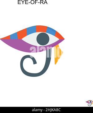 Icône de vecteur simple Eye-of-ra.Modèle de conception de symbole d'illustration pour élément d'interface utilisateur Web mobile. Illustration de Vecteur