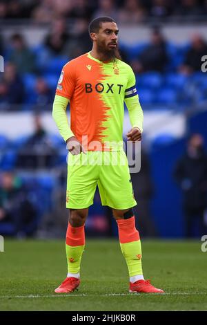 Lewis Grabban #7 de la forêt de Nottingham pendant le match Banque D'Images