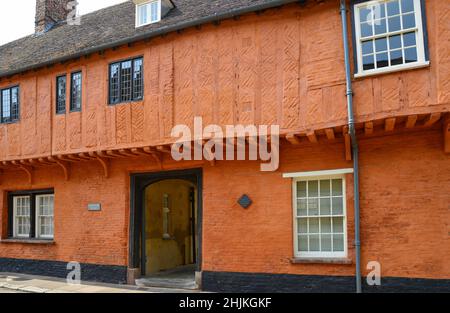 14e siècle Hampton Court, Nelson Street, King's Lynn, Norfolk, Angleterre, Royaume-Uni Banque D'Images