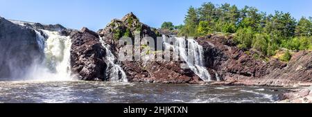 Vue panoramique sur les chutes de la Chaudière, Lévis, Québec, Canada Banque D'Images