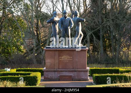 Monument commémoratif Piper Alpha, Hazelhead Park, Aberdeen, Écosse, Royaume-Uni Banque D'Images