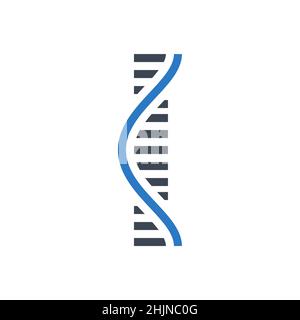 Icône de glyphe vecteur lié à l'ARN Illustration de Vecteur