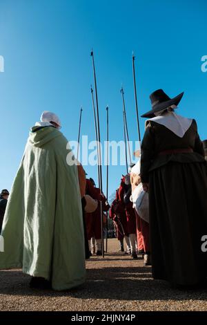 Un anniversaire du martyre de Charles Ier quand le roi fut exécuté le 30th 1649 janvier Banque D'Images