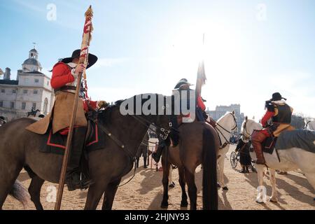 Un anniversaire du martyre de Charles Ier quand le roi fut exécuté le 30th 1649 janvier Banque D'Images