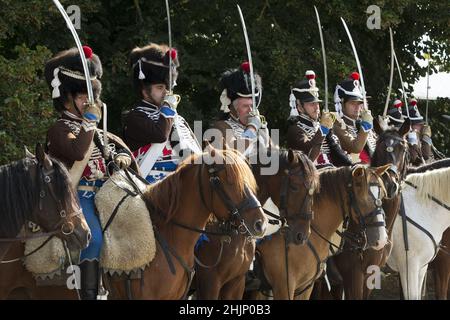 Réincorporation du premier empire Guarde Imperiale régiment France Napoléon Bonaparte Banque D'Images