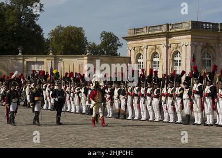 Réincorporation du premier empire Guarde Imperiale régiment France Napoléon Bonaparte Banque D'Images