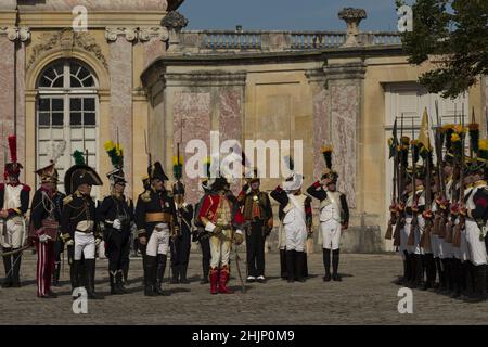 Réincorporation du premier empire Guarde Imperiale régiment France Napoléon Bonaparte Banque D'Images