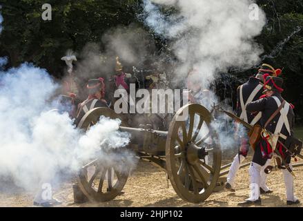 Réincorporation du premier empire Guarde Imperiale régiment France Napoléon Bonaparte Banque D'Images