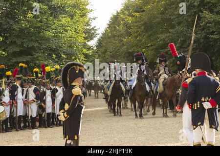 Réincorporation du premier empire Guarde Imperiale régiment France Napoléon Bonaparte Banque D'Images