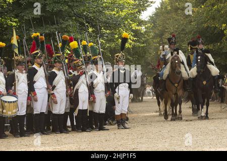 Réincorporation du premier empire Guarde Imperiale régiment France Napoléon Bonaparte Banque D'Images