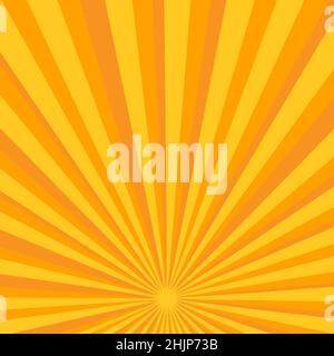 arrière-plan rétro de style orange et jaune, illustration vectorielle Illustration de Vecteur