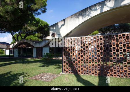 Casa Gomis par l'architecte Antoni Bonet Castellana, situé à El Prat de Llobregat (Barcelone).Également connu sous le nom de la Ricarda. Banque D'Images