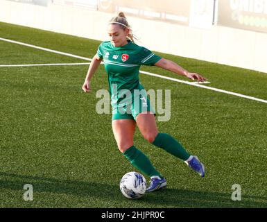 BILLERICAY, ANGLETERRE - JANVIER 30: Coventry United LFC Charlie Estcourt lors de la FA Women's FA Cup quatrième tour propre entre Billericay Town Women Banque D'Images