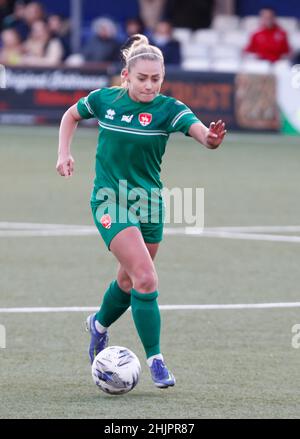 BILLERICAY, ANGLETERRE - JANVIER 30: Coventry United LFC Charlie Estcourt lors de la FA Women's FA Cup quatrième tour propre entre Billericay Town Women Banque D'Images
