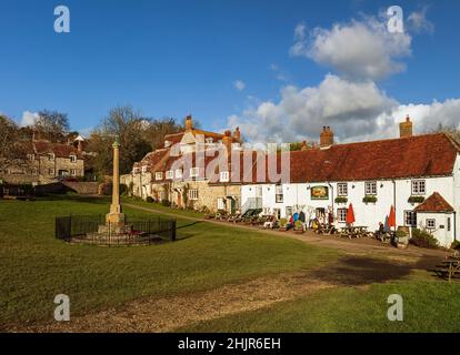 Le village de East Dean, East Sussex. Banque D'Images