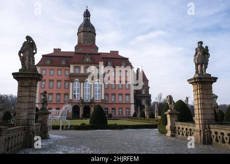 Walbrzych, Pologne - 13 janvier 2022.Projekt Riese, château de Ksiaz.Les nazis s'y sont ennuyé des centaines de mètres de tunnels souterrains en WW2.Il est localisé Banque D'Images