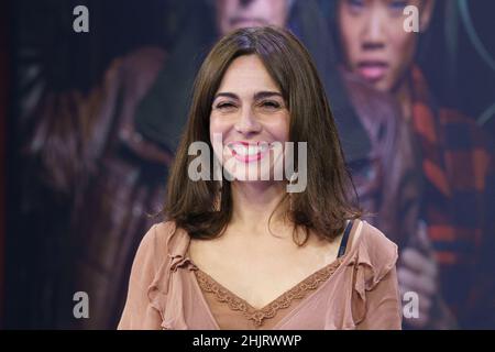 Madrid, Espagne.31st janvier 2022.María de Nati participe à la séance photo de la série télévisée "Entrevías" au siège social de Mediaset à Madrid.Crédit : SOPA Images Limited/Alamy Live News Banque D'Images