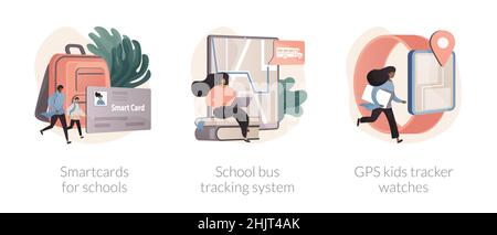 La technologie pour les enfants abstrait concept illustrations vectorielles. Illustration de Vecteur