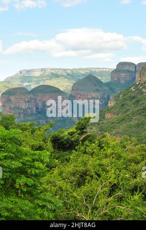 Vue sur Blyde River Canyon, province de Mpumalanga, Afrique du Sud Banque D'Images