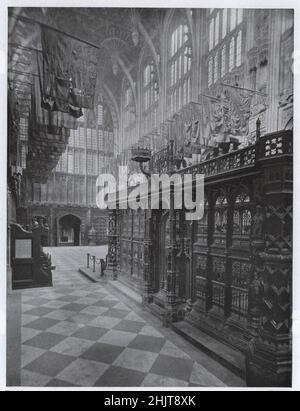 Chapelle de Henry VII, Abbaye de Westminster. Londres (1913) Banque D'Images