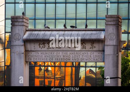 Quartier chinois de Manhattan New York Banque D'Images