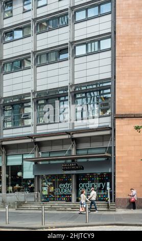 Extérieur de Gallery Apartments, hébergement étudiant dans le centre de Glasgow, en Écosse Banque D'Images