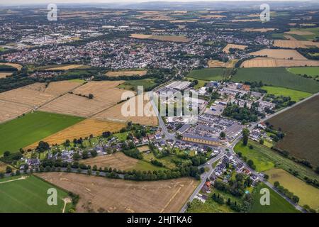 , vue aérienne, zone industrielle Nordstraße, Massen, Unna,Région de la Ruhr, Rhénanie-du-Nord-Westphalie, Allemagne, DE, Europe,entreprises commerciales, commerciales ar Banque D'Images