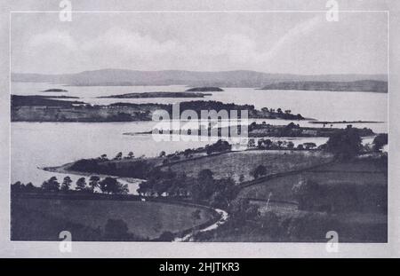 Descente Erne. Comté Fermanagh (1913) Banque D'Images