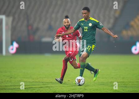 Yaoundé, Cameroun, 30 janvier 2022: Abdou Diallo du Sénégal pendant la coupe des nations de Guinée équatoriale-Afrique au stade Ahmadou Ahidjo.Prix Kim/CSM. Banque D'Images