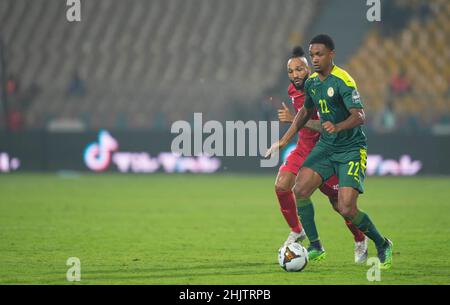 Yaoundé, Cameroun, 30 janvier 2022: Abdou Diallo du Sénégal pendant la coupe des nations de Guinée équatoriale-Afrique au stade Ahmadou Ahidjo.Prix Kim/CSM. Banque D'Images