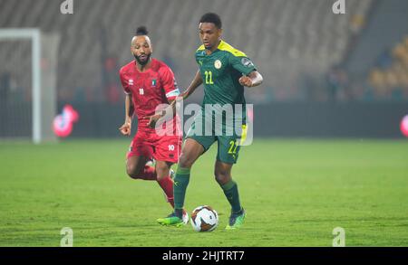 Yaoundé, Cameroun, 30 janvier 2022: Abdou Diallo du Sénégal pendant la coupe des nations de Guinée équatoriale-Afrique au stade Ahmadou Ahidjo.Prix Kim/CSM. Banque D'Images