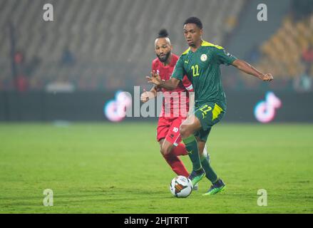 Yaoundé, Cameroun, 30 janvier 2022: Abdou Diallo du Sénégal pendant la coupe des nations de Guinée équatoriale-Afrique au stade Ahmadou Ahidjo.Prix Kim/CSM. Banque D'Images