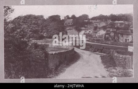 Downham Village. Lancashire (1913) Banque D'Images