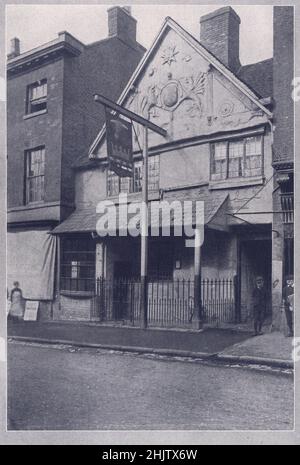Bull's Head Inn, Ashby-de-la-Zouch. Leicestershire (1913) Banque D'Images