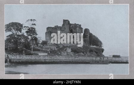 Château et port du roi John, Carlingford. Comté de Louth (1913) Banque D'Images