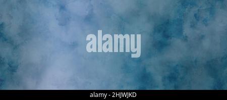 Splash magique de taches Aquarelle grave Blues divers avec ciel bleu couleurs illustratives bannière fond d'écran pour les annonces, pour produit Presenta Banque D'Images