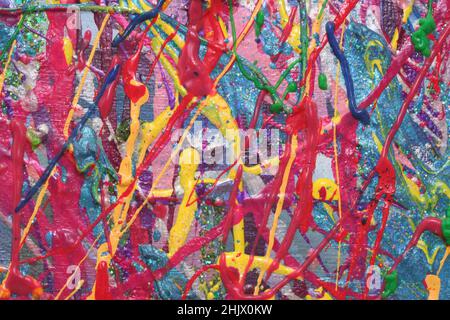 Arrière-plan peint à la main avec peinture colorée Banque D'Images