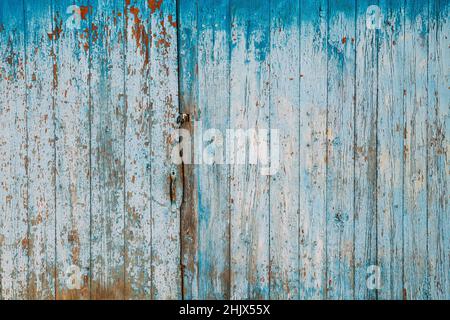 Old Natural Old Blue Color Obsolète en bois de fond.Surface en bois d'époque.Peint Obsolète texture de Fence.vieilli naturel Banque D'Images