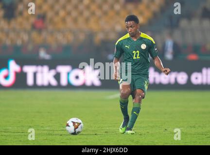 Yaoundé, Cameroun, 30 janvier 2022: Abdou Diallo du Sénégal pendant la coupe des nations de Guinée équatoriale-Afrique au stade Ahmadou Ahidjo.Prix Kim/CSM. Banque D'Images