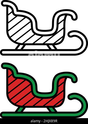 Icône de chariot sur fond blanc, illustration vectorielle Illustration de Vecteur
