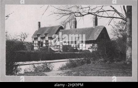 Anne Hathaway's Cottage, Shottery. Warwickshire (1923) Banque D'Images