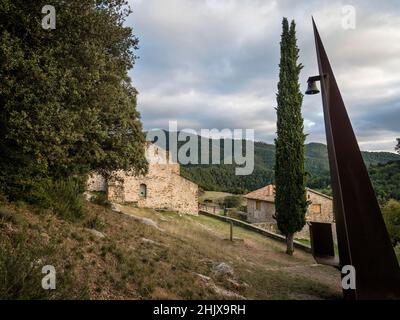 Sant Quirze de Pedret, Cercs (Berguedà) Banque D'Images