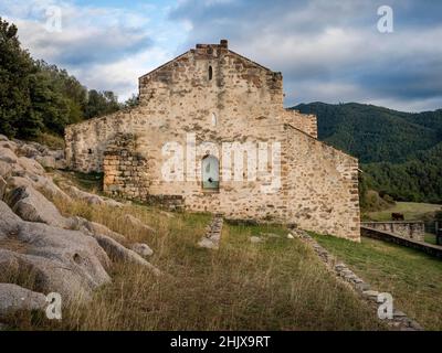 Sant Quirze de Pedret, Cercs (Berguedà) Banque D'Images