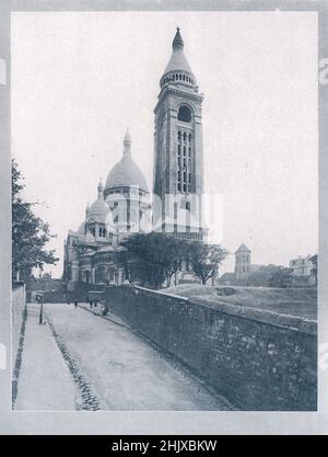 La basilique du Sacré-Cœur. Paris. France (1925) Banque D'Images