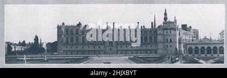 Le Château à Saint-Germain-en-Laye. Yvelines. France (1925) Banque D'Images