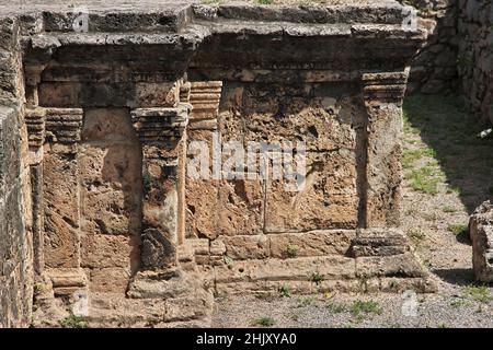 Taxila, Sirkap ruines de la ville fortifiée, Pakistan Banque D'Images