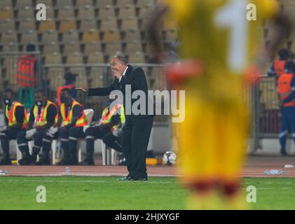 Yaoundé, Cameroun, 25 janvier 2022: !wc!Pendant le Maroc contre le Malawi- coupe d'Afrique des nations au stade Ahmadou Ahidjo.Prix Kim/CSM. Banque D'Images