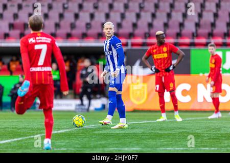 Farum, Danemark.31st janvier 2022.Erik Sorga (11) de l'IFK Goteborg vu lors d'un match d'essai entre le FC Nordsjaelland et l'IFK Goteborg à droite de Dream Park à Farum.(Crédit photo : Gonzales photo/Alamy Live News Banque D'Images